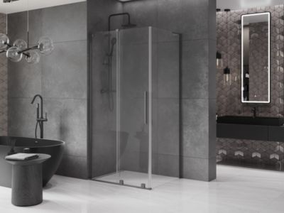 Mexen Velar L cabine de douche coulissante 100 x 85 cm, transparent, métal canon - 871-100-085-03-95