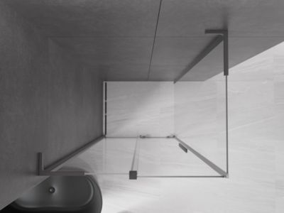 Mexen Velar L cabine de douche coulissante 100 x 85 cm, transparent, métal canon - 871-100-085-03-95