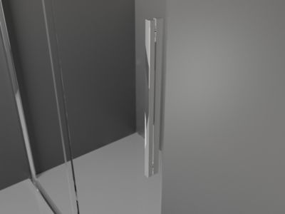 Mexen Velar L cabine de douche coulissante 110 x 75 cm, givrée, chrome - 871-110-075-33-01