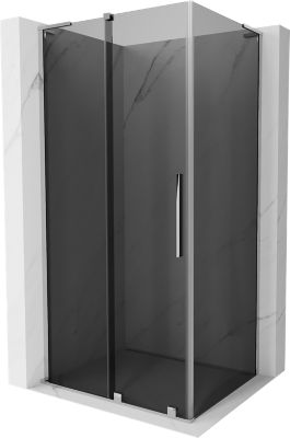 Mexen Velar L cabine de douche coulissante 120 x 75 cm, graphite, chrome - 871-120-075-43-01