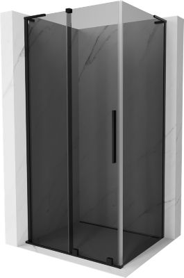 Mexen Velar L cabine de douche coulissante 120 x 85 cm, graphite, noir - 871-120-085-43-70