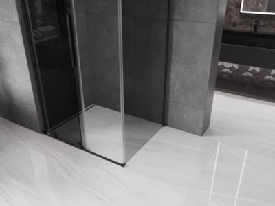 Mexen Velar L cabine de douche coulissante 120 x 85 cm, graphite, noir - 871-120-085-43-70