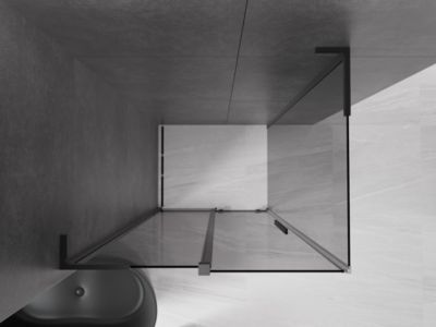 Mexen Velar L cabine de douche coulissante 120 x 85 cm, graphite, noir - 871-120-085-43-70