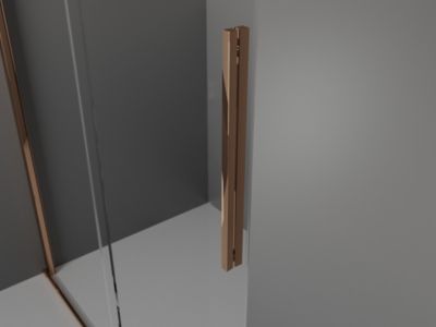 Mexen Velar L cabine de douche coulissante 120 x 90 cm, givrée, or rose - 871-120-090-33-60