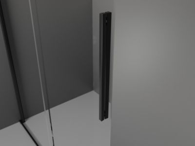 Mexen Velar L cabine de douche coulissante 90 x 120 cm, givrée, noire - 871-090-120-33-70