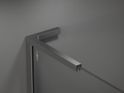 Mexen Velar L Duo cabine de douche coulissante 90 x 90 cm, graphite, gun metal - 871-090-090-02-43-95
