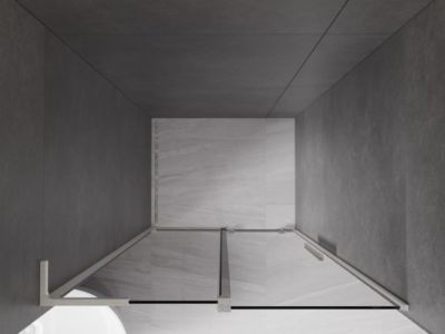 Mexen Velar L porte de douche coulissante 90 cm, graphite, nickel brossé - 871-090-003-41-97