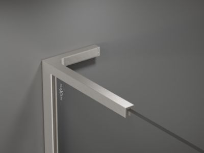 Mexen Velar L porte de douche coulissante 90 cm, graphite, nickel brossé - 871-090-003-41-97