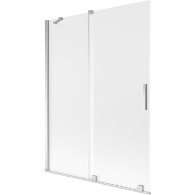 Mexen Velar paroi de baignoire coulissante à 2 volets 130 x 150 cm, givre, chrome - 896-130-000-31-01