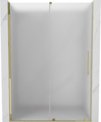 Mexen Velar porte de douche coulissante 150 cm, givrée, dorée - 871-150-000-31-50
