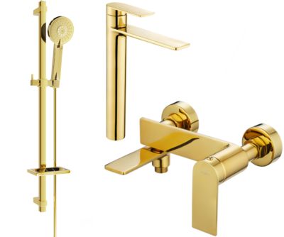 Mexen Zero DQ40 ensemble de bain, doré - 7113DQ40-50