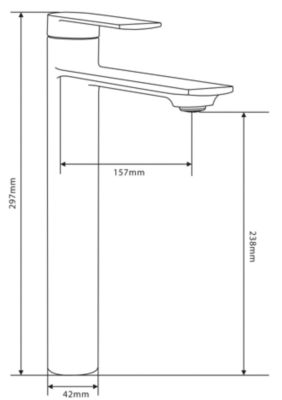 Mexen Zero DQ40 ensemble de bain, doré - 7113DQ40-50
