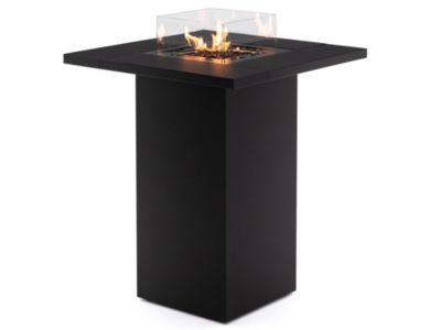 MF - Table haute foyer exterieur a gaz Square Table High jusqua 10 kW type bar