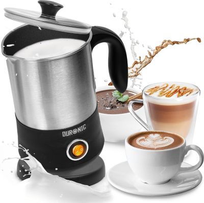 MF300 Mousseur à lait électrique 550W Mousse chaude ou froide Lait chaud Pot en inox Capacité 400 ml Café latte Duronic
