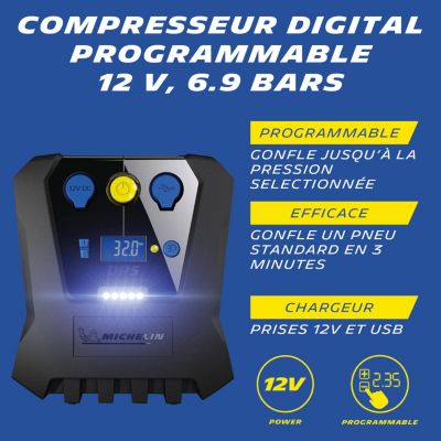 MICHELIN Compresseur programmable 12V 7 bars