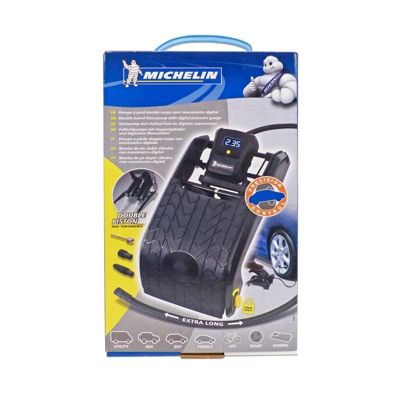 MICHELIN Pompe a Pied Double piston Manometre