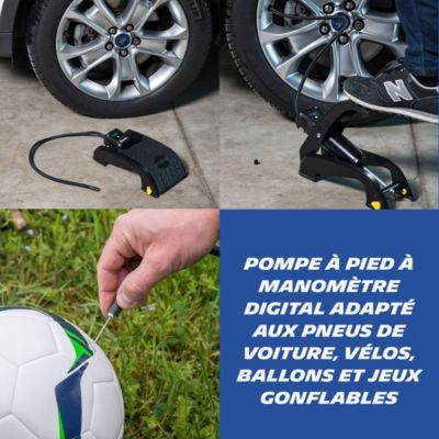 MICHELIN Pompe a Pied Double piston Manometre
