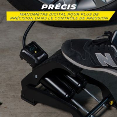 MICHELIN Pompe a Pied Double piston Manometre