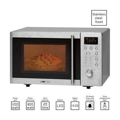 Micro Ondes avec gril pose libre 20L 1250W Clatronic MWG 778 U
