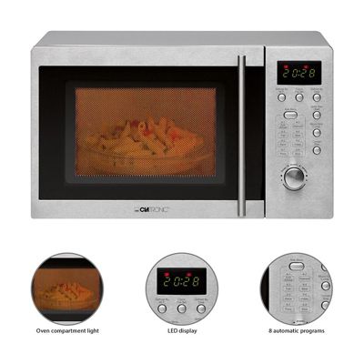 Micro Ondes avec gril pose libre 20L 1250W Clatronic MWG 778 U