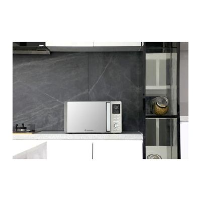 Micro-ondes combiné - CONTINENTAL EDISON - CEMO25SG13S3 - Silver - 25 L - Porte Miroir - 900 W - Grill 1000 W - Convection 1000