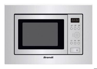 Micro-ondes encastrable - BRANDT - BMS6112X - 700W - 5 niveaux de puissance - Cavité inox 17L