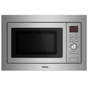 Micro-ondes gril encastrable 25l 900w inox Amica AMB3025X