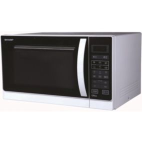 Micro-ondes + grill 25l 900w blanc Sharp R742WW