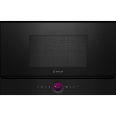 Micro-ondes simple encastrable - BOSCH SER8 - BFL7221B1 - Noir - 21 L - 38,2 x 59,4 x 31,8 cm