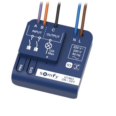 Micro-récepteur d'éclairage ON/OFF IZYMO - Technologie io-homecontrol