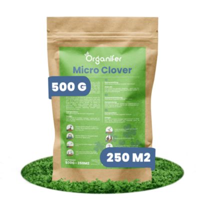 Micro Trèfle Pelouse - Graines de Trèfle Pures - 500 G Pour 250 M2 - Organifer