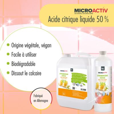 Microactiv Acide Citrique Liquide 50 Détartrant Polyvalent 1 x 6 L, Et — free download