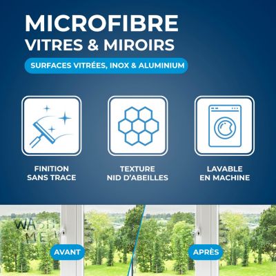 Microfibre pour vitres et miroir Starwax