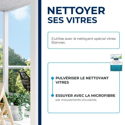 Microfibre pour vitres et miroir Starwax