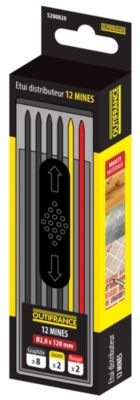 Mine graphite et couleur Outifrance vendue par 12 pièces