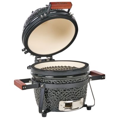 Mini barbecue au charbon de bois KAMADO Céramique Noir
