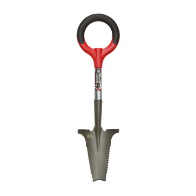 Mini-digger - ROOTSLAYER™ - Rouge - Adulte - Idéal pour les activités outdoor - Tête en V - Acier carbone affutée