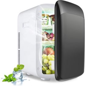 Mini Frigo Refroidisseur et Réchauffeur Thermoélectrique Réfrigérateur Portable avec Affichage de Température 38x33x27CM, Noir