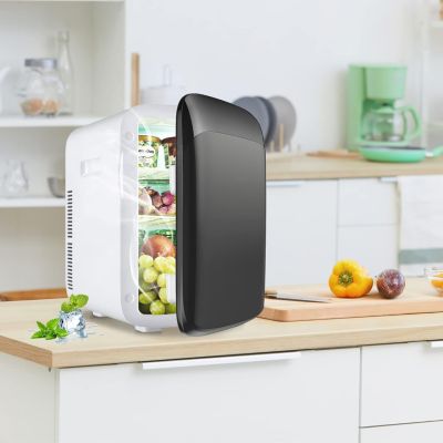 Mini Frigo Refroidisseur et Réchauffeur Thermoélectrique Réfrigérateur Portable avec Affichage de Température 38x33x27CM, Noir