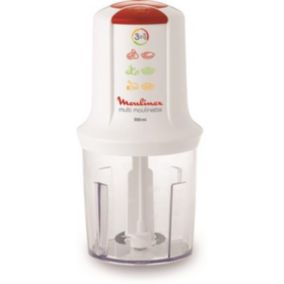 Mini-hachoir 3en1 0.5l 500w blanc Moulinex AT710110