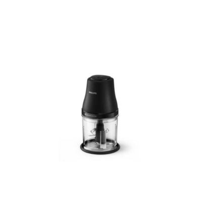 Mini hachoir Philips Series 3000 HR1501 00 noir 450 W PowerChop 0,7 L