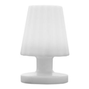 Mini lampe à poser sans fil LED LADY MINI Blanc Polyéthylène H22CM