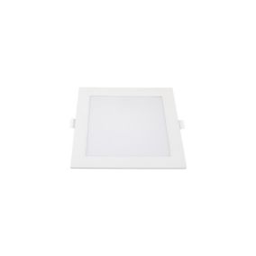 Mini panneau carré mince rétroéclairé par LED - 12W - 2700K - 170x170mm - Blanc