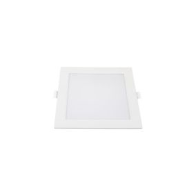 Mini panneau carré mince rétroéclairé par LED - 6W - 2700K - Blanc Chaud - 120x120mm