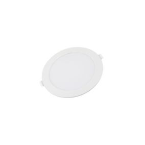 Mini panneau rond mince LED - 12W - 2700K - 170mm - Blanc - IP20