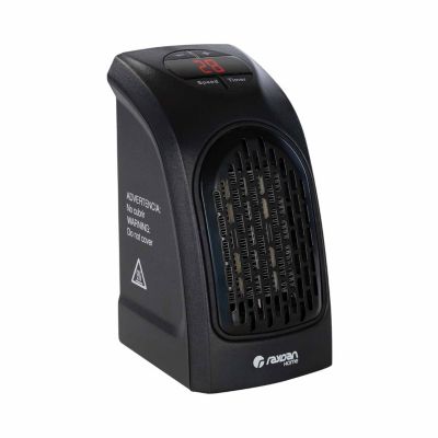 Mini Prise Murale Chauffage 400W Noir Thinia Home