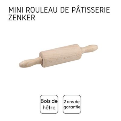 Mini rouleau à pâtisserie en bois 23 cm Zenker