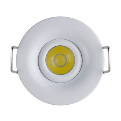 Mini spot LED 1W orientable rond blanc