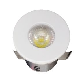 Mini spot LED encastrable 1W DC 12V Blanc Chaud 3000k