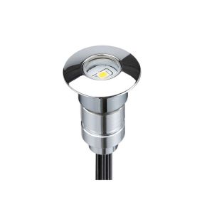 Mini spot LED encastrable rond 0,3W DC12V diamètre 24mm étanche IP67